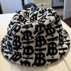 Burberry Monogram Black and White Hat